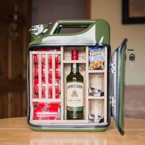 Abschließbarer Whisky-Bar-Halter, 20 l großes Fassungsvermögen, Mini-Weinschrank, personalisiertes Metall-Sideboard, Boutique-Ornament, tragbare und sichere Aufbewahrungsmöglichkeit