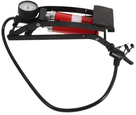 ULTECHNOVO Fußpumpe Für Autoreifen Reifenstandpumpe Mit Barometer Fußpumpe Für Motorrad Fahrrad Bälle Schlauchboote Aufblasbare Betten Pumpen-inflator