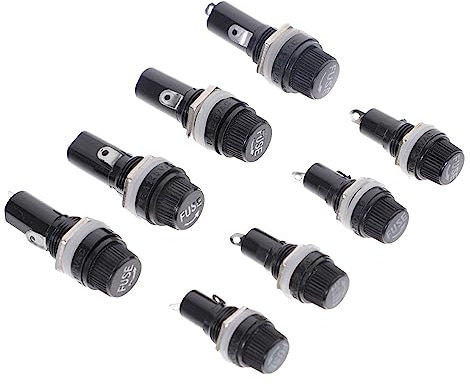 OSALADI 16 Stück Sicherungshalter 5x20mm 6x30mm Aus Robustem Kunststoff Panelmontage Sps Sicherungshalter Mit Hoher Stabilität Geeignet Für Auto Motorrad Elektrogeräte
