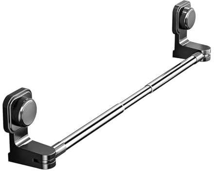 Towel Rail Scalable, Vacuum Suction Towel Holder, Bath Towel Bar Sucker Hook No Drilling Towel Rail Wall Mounted, 50-100cm Adjustable Towel Holder, Retractable Bath Towel Bar