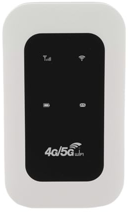 LICAEVEY Routeur Portable 4G LTE, Point D'accès WiFi Mobile 300 Mbps avec Emplacement pour Carte SIM, Routeur de Voyage alimenté par USB C Prenant en Charge 32 Appareils pour Les Voyages