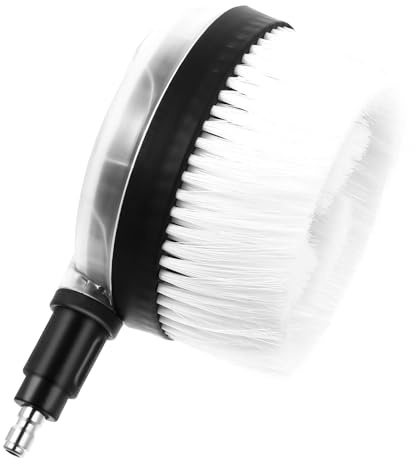 Homoyoyo Spazzola Rotante 1/4 Innesto Rapido per Idropulitrice ad Alta Pressione, Ugello Spruzzatore Automatico per Pulizia Dettagli Auto, Veicoli e Camion, Resistente Senza Sforzo