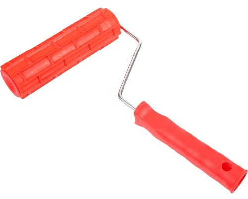 NOLITOY Rullo per Pittura a Grana in Gomma da 7 Pollici Manico Ergonomico, Rullo Strutturato Decorativo per Pareti e Soffitti, per Effetto Texture Artistica Fai da Te