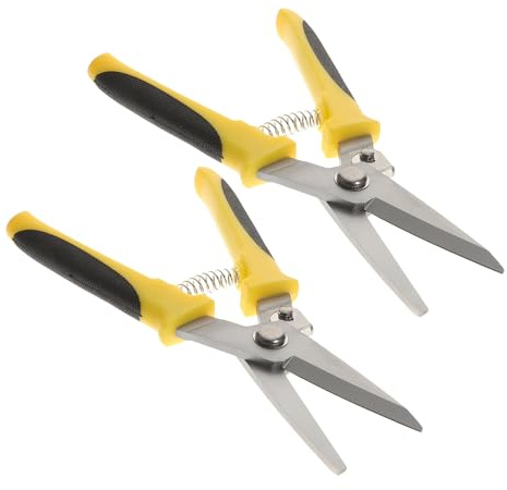 SHERCHPRY Cortador de Metal Industrial Herramienta Portátil Cabeza Recta 2 Piezas Tijeras de Acero Inoxidable para Corte Fácil y Precisión en Plástico y Aluminio