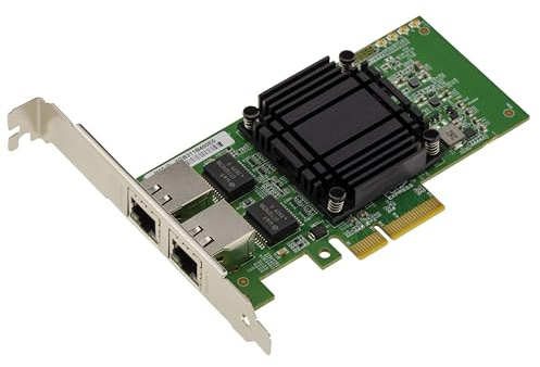 KALEA-INFORMATIQUE Tarjeta controladora de Red PCIe Gen 4.0 x4 Dual LAN ETHERNET RJ45 10G 5G 2.5G 1G 2 Puertos con chipset Intel E610 | Tarjeta de red PCIe Gen4 x4 de doble puerto RJ45 Multi-Gigabit 10G/5G/2,5G/1G con chipset Intel E610.