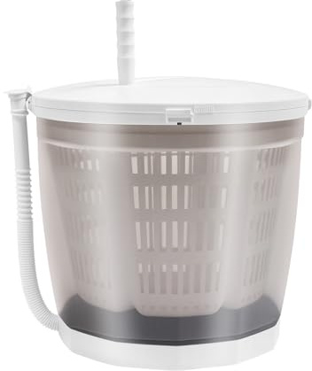 Mini lavatrice portatile, funzionamento a mano, lavatrice portatile senza corrente, lavatrice da campeggio manuale, soluzione di lavaggio compatta, centrifuga doppia funzione