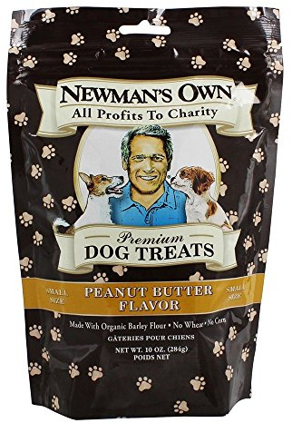 Newman's Own Dog Biscuits, Peanut Butter Formula - Small, 10-oz. (Pack of 6)