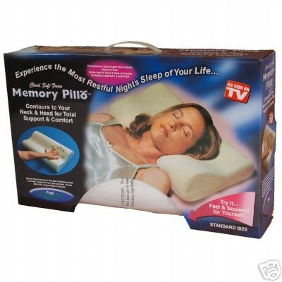 2 x Luxury Contour Orthopedic Memory Foam Pillows Pair