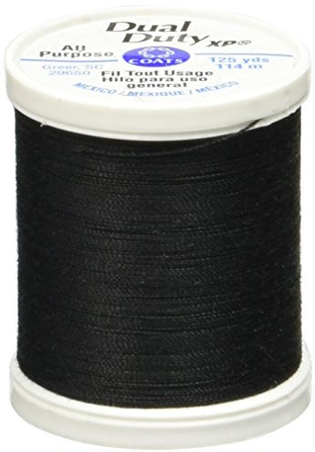 Coats Thread & Zippers Dual Duty XP General Purpose Thread, 125-Yard, Black