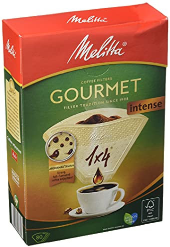 Melitta 6763159 80 Stück Filter, Kunststoff, Weiß