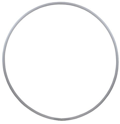HOOPOMANIA Hula Hoop Rohling 16mm [100cm - weiß] einfarbiger Hula Hoop Reifen aus HDPE