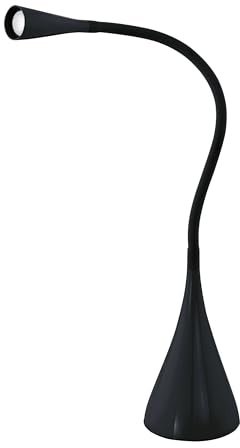 EGLO LED Tischlampe Snapora, 1 flammige Tischleuchte mit Touch, dimmbar | Schreibtischlampe Modern, Minimalismus aus hochwertigem Kunststoff und Aluminium, Bürolampe in Schwarz