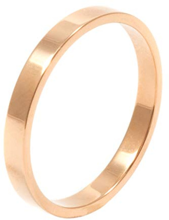 Happiness Boutique dam ring roséguld | enkel bandring minimalist rostfritt stål smycke
