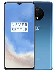 OnePlus 7T Smartphone 8Go RAM + 128Go Stockage - Glacier Bleu - écran Amoled 90 Hz 6, 55 - Warp Charge 30