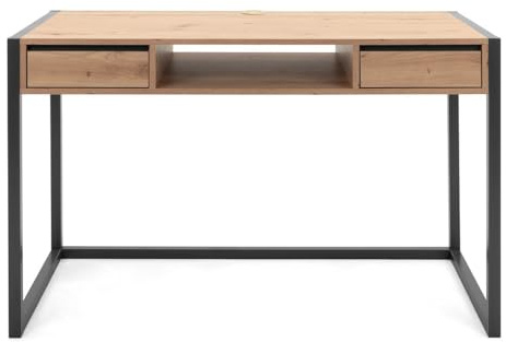 FINORI Schreibtisch Denver in Artisan Eiche und Anthrazit Industrial Look Laptoptisch für Homeoffice und Büro 120 x 60 cm