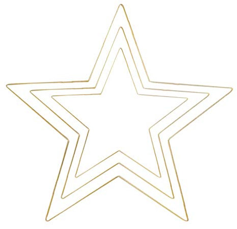 HEALLILY 3 Stücke Traumfänger Metallringe Gold Stern Metall Ringe Hoops Makramee Draht Kranz Rahmen DIY Türkranz Wandkranz Rohling für Wohnzimmer Wanddeko Hochzeit Deko Geschenke