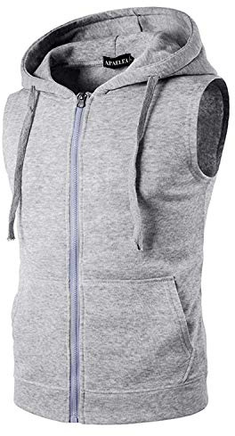 APAELEA Herren Tank Tops Ärmellose Hoodie Sommer Bodybuilding Fitness Muskelshirt Sportweste