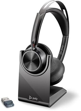 POLY Voyager Focus 2 UC USB-C Headset für Microsoft Teams inkl. Ladestation