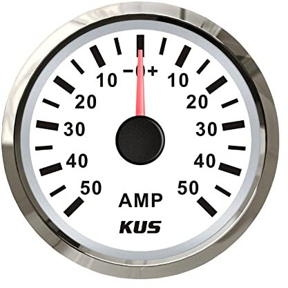 ELING Ampere Manometro Impermeabile Amperometro AMP Meter 50A Con Sensore di Corrente 52MM (2) 12V/24V