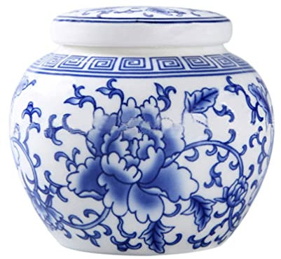 Blaue Und Weiße Porzellandose Teedose Aus Porzellan Teedose Vintage Zuckerbehälter Süssigkeiten Dose Porzellan Behälter Mit Deckel n Reisen Siegel Keramik Gewürzbox