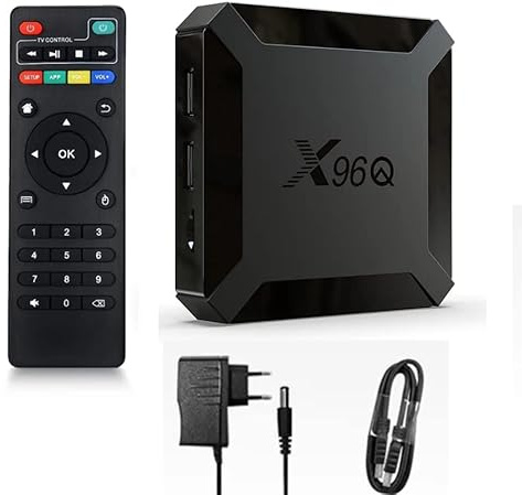 X96Q 2/16G Box Android TV Box Media Player (Android 9.0) con Mando a Distancia y Cable HDMI, Reproductor Multimedia Caja TV 4K