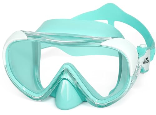 Kinder Taucherbrille, Kinder-Schwimmmaske 180° Anti-Fog-Tauchmaske, Kinder-Schwimmbrille mit Nasenabdeckung Auslaufsichere Schwimmbrille Anti-Shattered Lens für Jugendliche 4-15