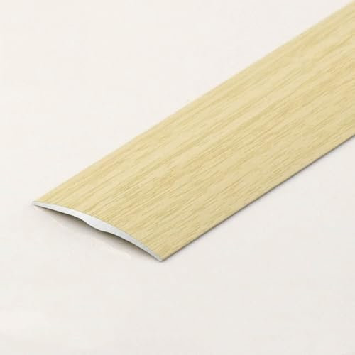 RTVGNSZSJL Selbstklebender Übergangsstreifen Für Boden, Aluminium Boden Übergangsleiste Schneidbar, Übergangsprofil Für Holz/Fliesen/Laminat/Vinyl (Weißer Ahorn, 38mm)(White Maple,90cm/3ft)