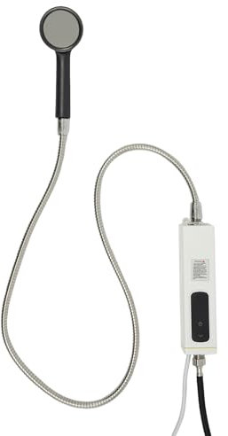 Durchlauferhitzer, 3500W Elektrischer Wasserhahn Bad Tanklos Küche Mini-Durchlauferhitzer mit Duschkopf & LED-Anzeige, Küche Mini-Durchlauferhitzer