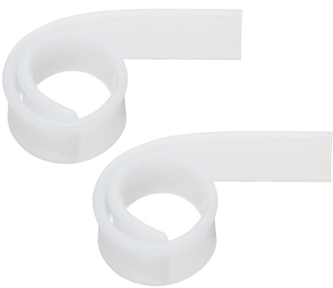 sourcing map Replacement Squeegee Rubber for Window, Glass, Shower Doors, Tile Wall Cleaning, 9.84 Inch, White Pack of 2