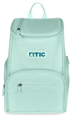 RTIC 15 Can Lightweight Backpack Cooler Soft Insulated Portable Bag for Lunch, Beach, Drink, Beverage, Travel, Camping, Picnic, Car, Hiking, Fresh Mint