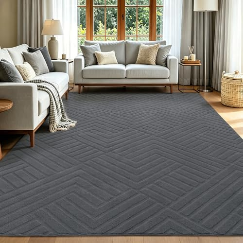 Enyhom Grand Tapis Salon Effet 3D 200 x 300 cm, Moderne Tapis de Salon à Poils Courts Lavable en Machine Tapis Chambre Doux Antidérapant Moquette Salon pour Chambre à Coucher, Chambre d'enfant