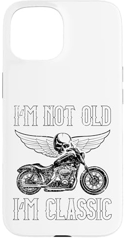Clásico moto coche divertido frase para hombres maduros Carcasa para iPhone 15