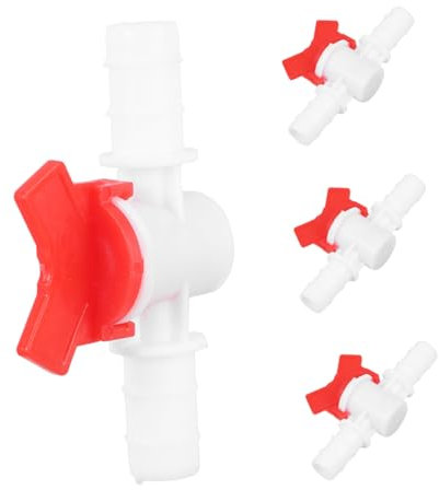 COOPHYA 4pcs Plastic Garden Hose Quick Connect Shut off Valve Switch for Drip Irrigation Aquarium Water Hose Valve Connector