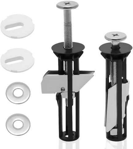 Kit de 2 boulons robustes pour abattant de toilette, fixations de rechange à dégagement rapide