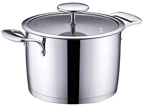 JYBNBBE Stockpot 304 Stainless Steel Soup Pot 22cm Thick Composite Bottom Cooker Gas Stove Available Stockpot Home Pot Perfect for Breakfast Frying Pan