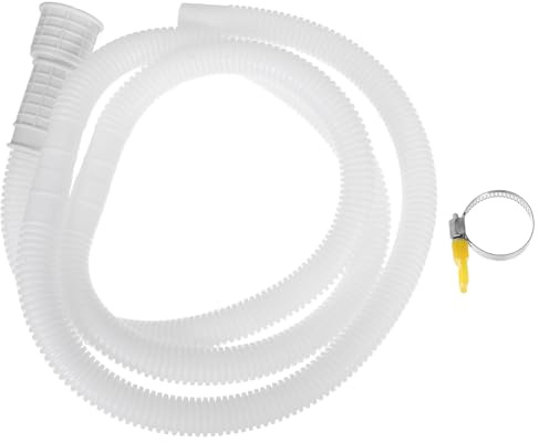 Angoily Flexible Extension Pipe 1.5m Air Conditioner Drain Hose Pvc Air Conditioner Outlet Hose, Easy to Install Multi-purpose for and Washing Machine for Household and Office Use