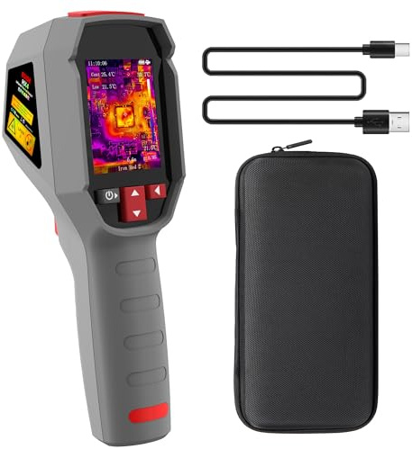 BSIDE HX4 Wärmebildkamera 320 x 240 Hohe Auflösung mit Dual Light Fusion Handheld Thermal Camera 15 Farbpaletten 25 Hz Infrarot Wärmekamera -20 °C - 550 °C für Leckortung HVAC Elektronik Reparatur