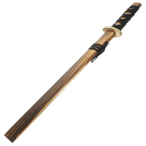 ORFOFE Legno Stile Giapponese per Cosplay, Spada da Ragazzo Ragazza Interattiva per Giochi All'aperto, Promuove Coordinazione Mano-Occhio