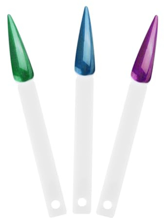 TOYANDONA Présentoir pour Faux Ongles en Plastique Blanc, 2 Sets de 40 Pièces d'Éventail Anneau Rond, Présentation Pratique et Lisse pour Nail Art