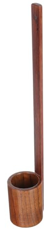 OSALADI Vintage Wooden Wine Pickup Ladle Long Handled Dipper Spoon for Tea Ceremony Serving Ladle