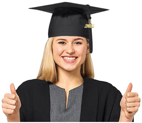 Graduation Hat, Mortar-board Graduation Cap Tassel Cap Bachelor's Unisex Hat Class Of 2026 Decorations for 2026 High School University Party Ceremony