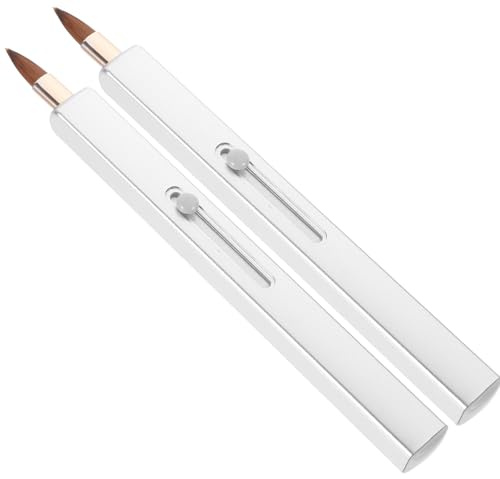 Generic 2 St Läppstiftsapplikator med Skyddande Hylsa och Hållbar Läppborste för Jämn Applicering av Läppglans och Flytande Kosmetika Ergonomiskt Grepp Hudvänligt Material för Kvinnor