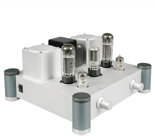 Enkeländad rörförstärkare, HiFi-stereorörförstärkare 10 Wx2, ljudfilström, helt aluminiumlegering, för hemmaljud utomhushögtalare