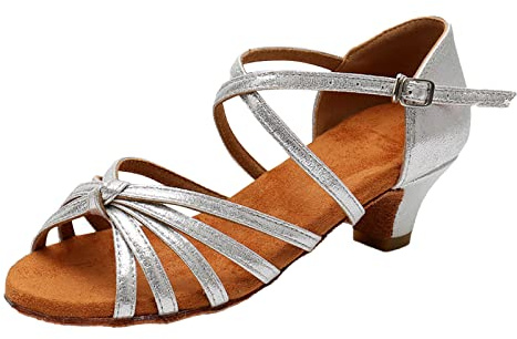 Zapatos de baile latino cómodos antideslizantes moda mujeres elegantes flexibles talones Stilettos Ballroom rendimiento práctico