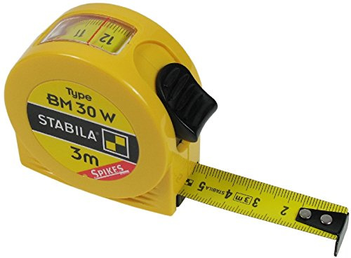 Stabila 687.13 BM 30 Mètre ruban roulant avec fenêtre de visualisation 3 m