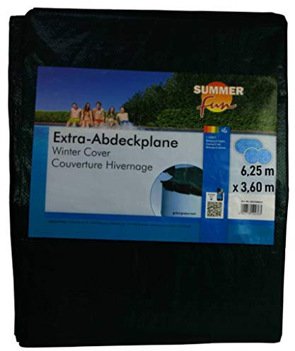 Abdeckplane für 625x360cm Acht-/Oval Pools und Schwimmbecken - 160 g/m² extra Winterschutz und Ganzjahresabdeckung