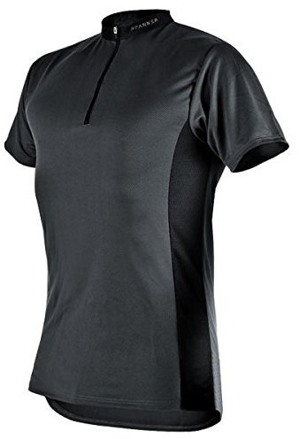 Pfanner® Funktionsshirt Zipp-Neck Kurzarm, Farbe:grau, Größe:L