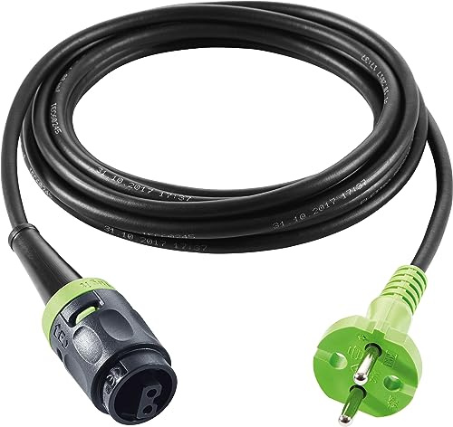Festool 4m Plug it Anschlusskabel H05 RN-F-4-230V Stromkabel Gummikabel | Robustes Gummikabel mit Bajonettverriegelung fuer schnellen Werkzeugwechsel - passend fuer Festool Elektrowerkzeuge