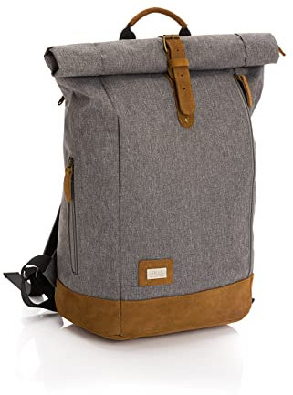 Fillikid Wickelrucksack Berlin | Baby Wickelrucksack mit Kinderwagenbefestigung | Wickeltasche Rucksack für Mama und Papa | Babytasche, Backpack mit Wickelunterlage & Flaschenwärmer