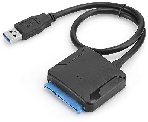 Adaptador SATA a USB 3.0,Cable SATA a USB 3.0 Adaptador de línea de convertidor de disco duro SSD cuadrado de 2.5/3.5 pulgadas, Cable de disco duro Lector de disco externo Conector del kit de clonaci